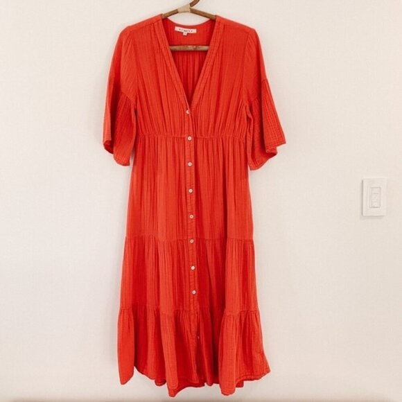 XiRENA Red Midi Dress - Picture 2 of 9